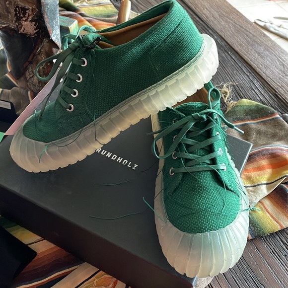 Runholz Shoes - Runholdz Dip 40 Green Tennis Shoes.